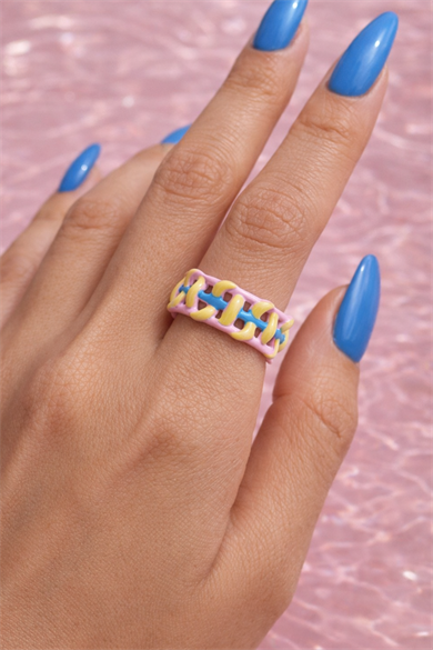 Karışık Renk Ayarlanabilir Yüzük