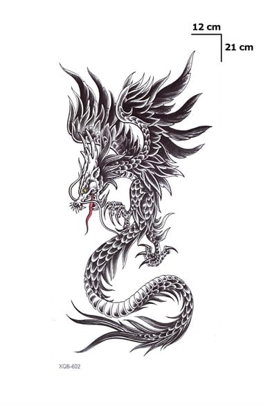 Ejderha Geçici Dövme Tattoo