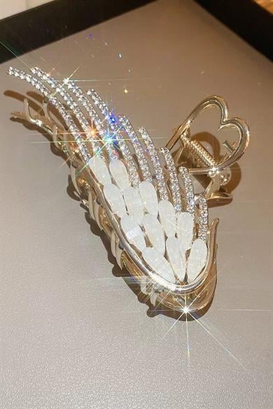 Altın Renk Kanat Figürlü Metal Mandal Toka