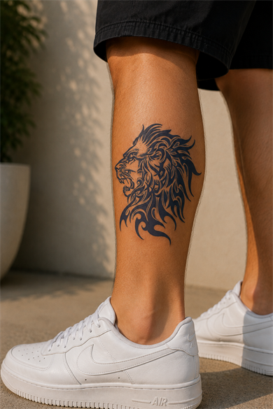 Aslan Sonradan Kararan Yarı Kalıcı Geçici Dövme Tattoo