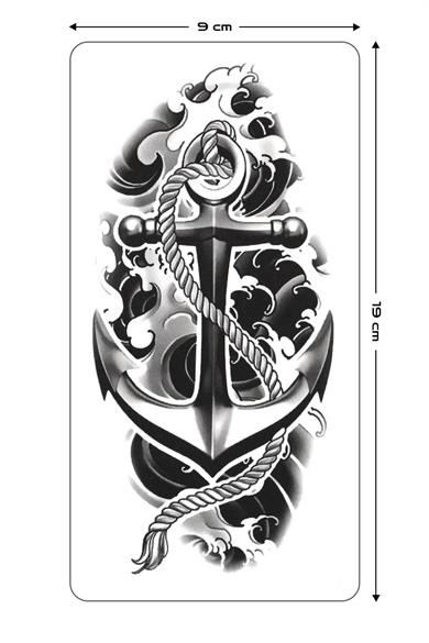 Geçici Çapa Figürlü Dövme Tattoo