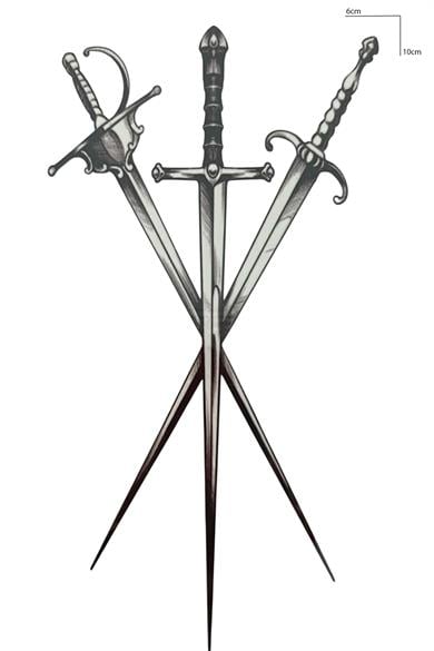 Kılıç Figürlü Mini Dövme Tattoo