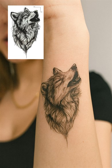 Kurt Mini Geçici Dövme Tattoo