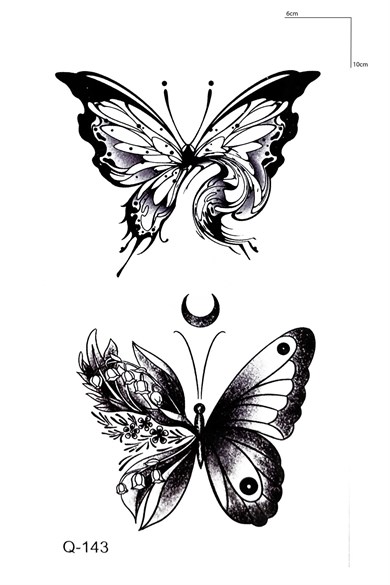 Kelebekler Mini Geçici Dövme Tattoo