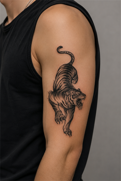 Kaplan Dövme Geçici Tattoo