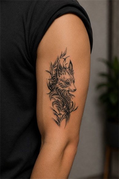 Tilki Geçici Dövme Tattoo