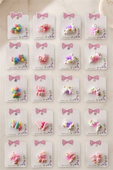 40lı Karışık Renk Lastik Toka Set