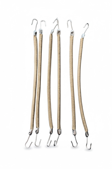 Vizon Renk 6lı Kancalı Toka Set