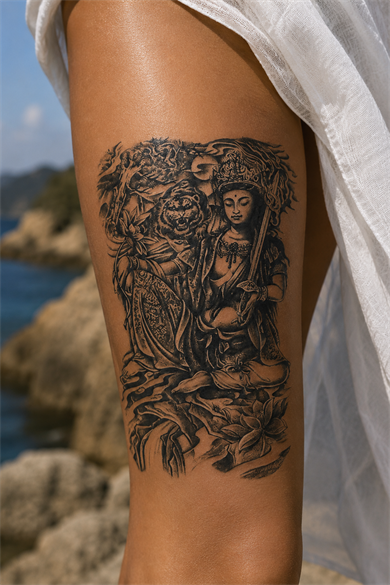 Savaşçı Sonradan Kararan Yarı Kalıcı Geçici Dövme Tattoo
