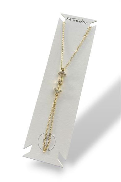 Altın Renk Ok Figürlü 14K Altın Kaplama TX Şahmeran