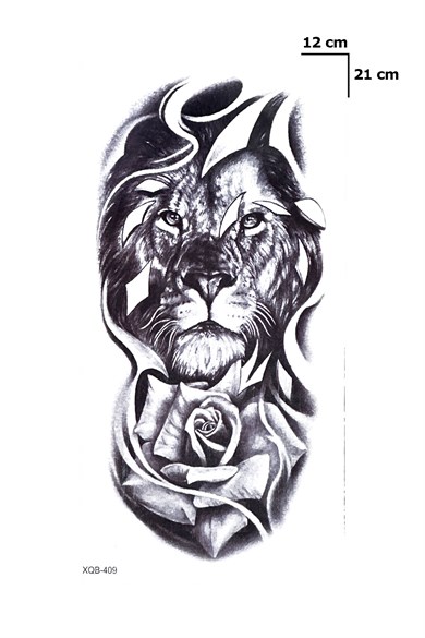 Aslan Dövme Geçici Tattoo