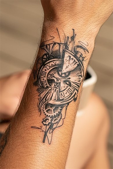 Pusula Mini Geçici Dövme Tattoo