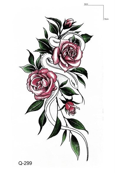 Gül Mini Geçici Dövme Tattoo