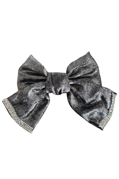 Antrasit Renk Kurdele Figürlü Taş Detaylı Otomat Toka