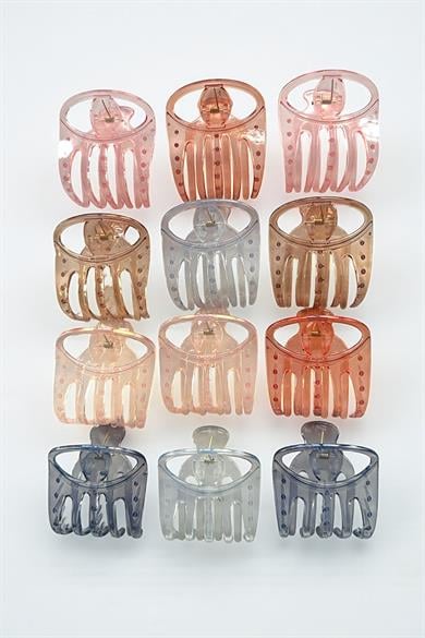 12li Karışık Renk Mandal Toka Set