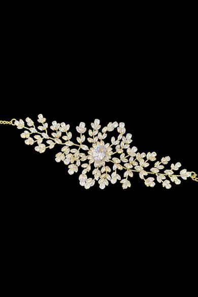 Zirkon Taşlı Gelin/Kına/Nişan/Söz Tasarım Taç