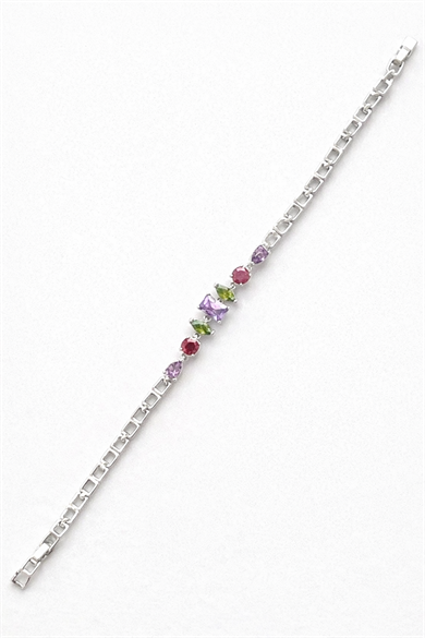 Gümüş Renk Taş Detaylı Xuping VİP Bileklik