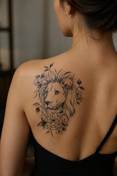 Aslan Geçici Dövme Tattoo