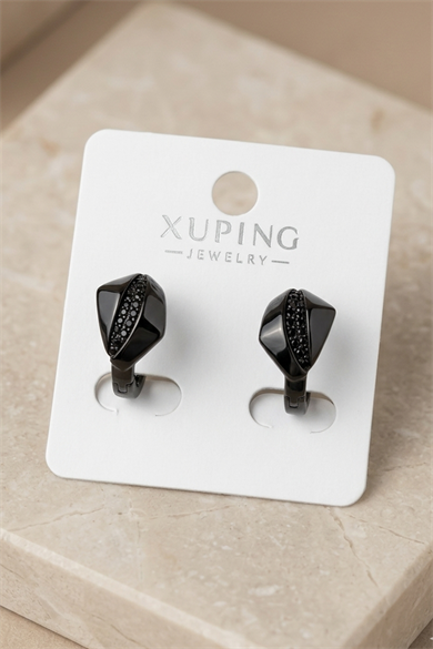 Siyah Renk Xuping Küpe (Çift)