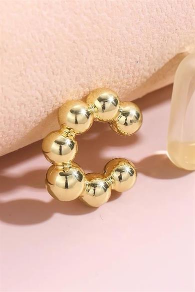 Altın Renk Tx Ear Cuff (Tek)
