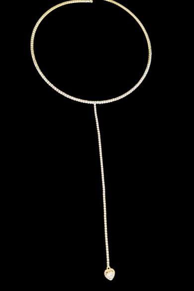 Altın Renk 14K Altın Kaplama Vip Choker Kolye
