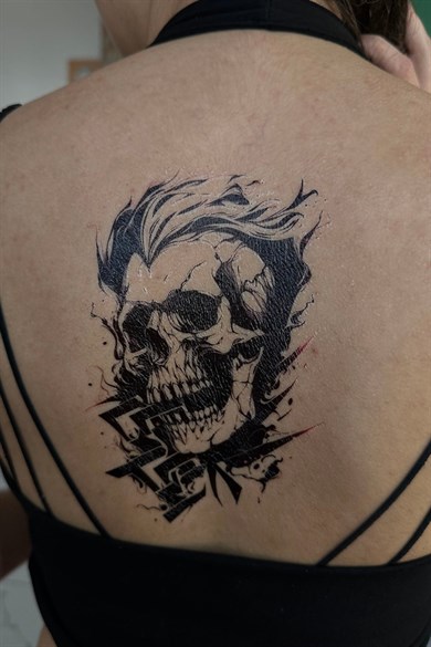 Kurukafa Geçici Dövme Tattoo