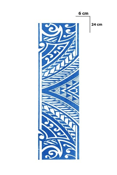 Maori Şerit Sonradan Kararan Yarı Kalıcı Geçici Dövme Tattoo