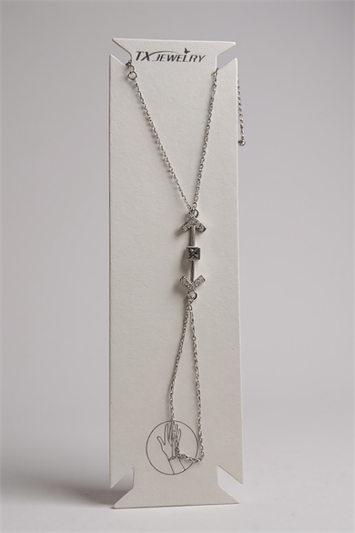 Gümüş Renk Ok Figürlü 14K Altın Kaplama TX Şahmeran