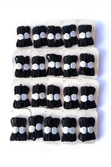 20li Siyah Renk Lastik Toka Set