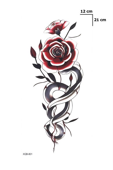 Çiçek Dövme Geçici Dövme Tattoo