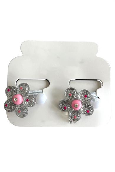 Karışık Renk Çiçek Figürlü Lastik Toka