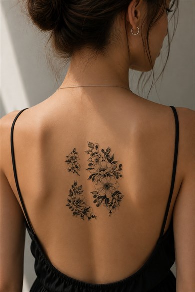 Çiçek Geçici Dövme Tattoo