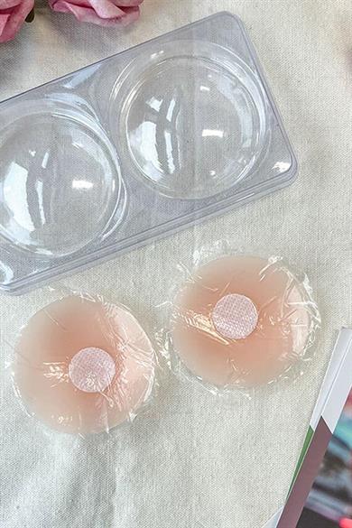 Göğüs Ucu Gizleyen Şeffaf Yapışkanlı Silikon Ped