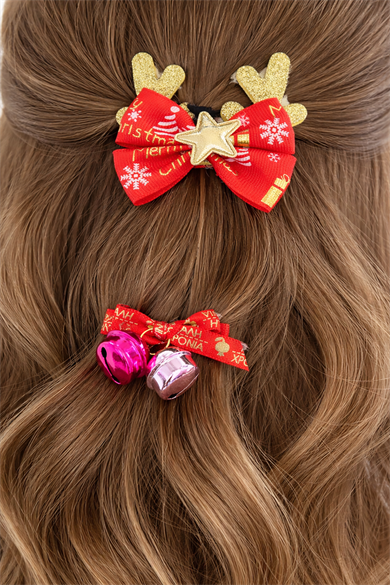 2li Kurdele Figürlü Zil Detaylı Yan Toka 