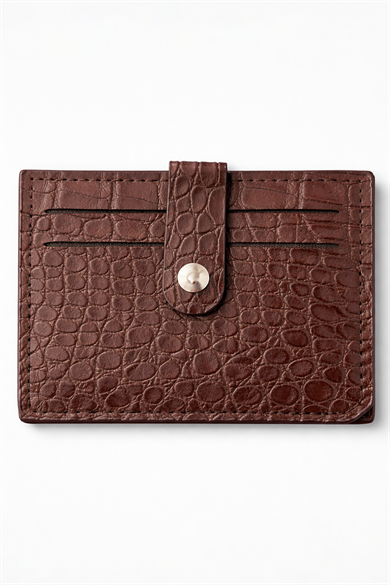 Kahverengi Deri Kartlık/Cüzdan