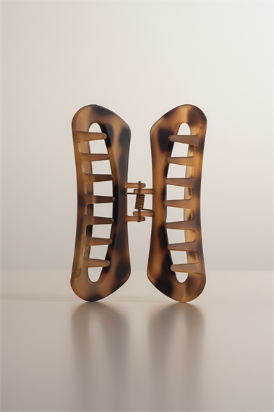 Kahverengi Leopar Desenli Mandal Toka