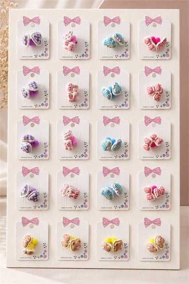 40lı Karışık Renk Lastik Toka Set