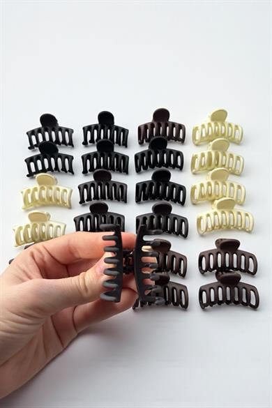 24lü Karışık Renk Mandal Toka Set