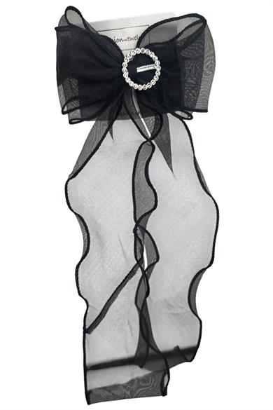 Siyah Renk Taş Detaylı Otoma Toka