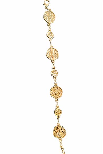 Altın Renk Yuvarlak Figürlü Zincir Kemer