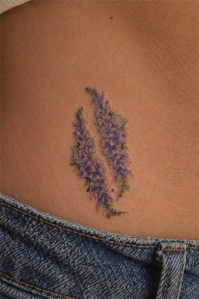 Geçici Çiçek Figürlü Mini Dövme Tattoo