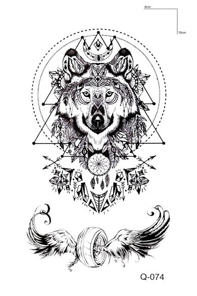 Kurt Mini Geçici Dövme Tattoo