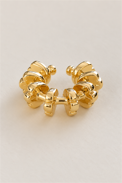 Altın Renk TX Ear Cuff (Tek)