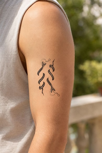Yılan Mini Geçici Dövme Tattoo