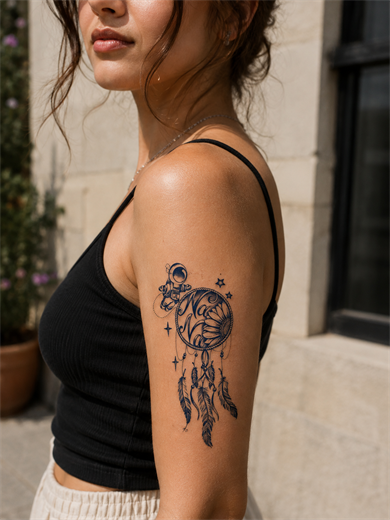 Düş kapanı Sonradan Kararan Yarı Kalıcı Geçici Dövme Tattoo