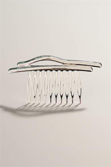 Gümüş Renk Metal Tarak Toka