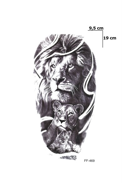 Aslan Dövme Geçici Tattoo