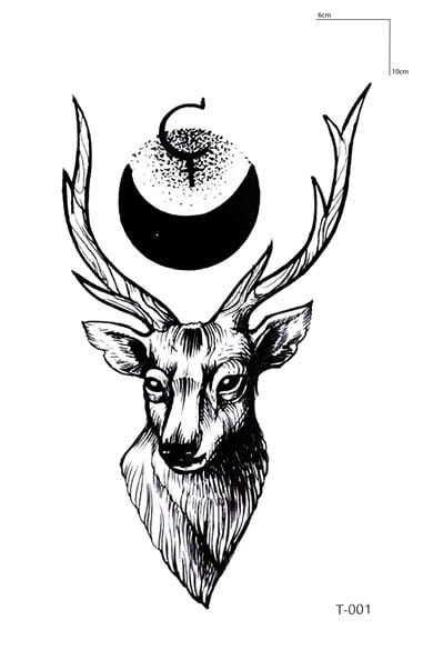 Geyik Geçici Dövme Tattoo
