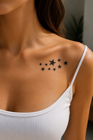 Çoklu Yıldız Mini Geçici Dövme Tattoo