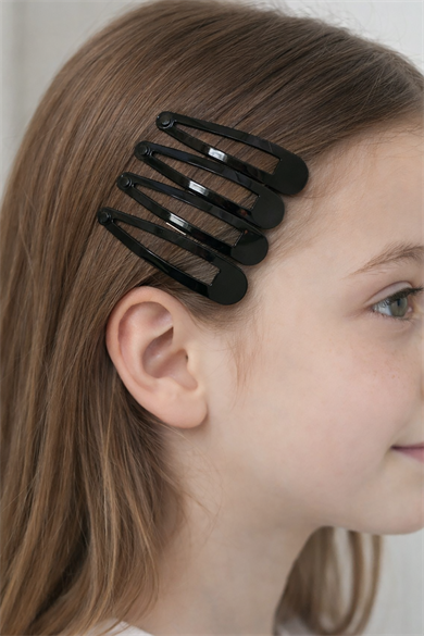 Siyah Renk 5li Yan Toka Set